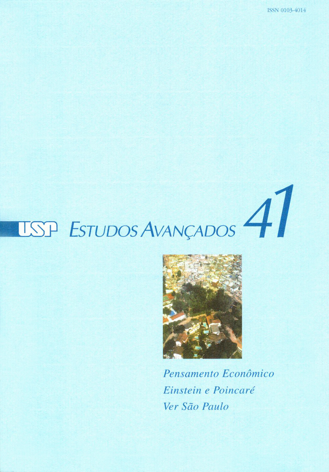 Capa Revista Estudos Avançados v15 n41