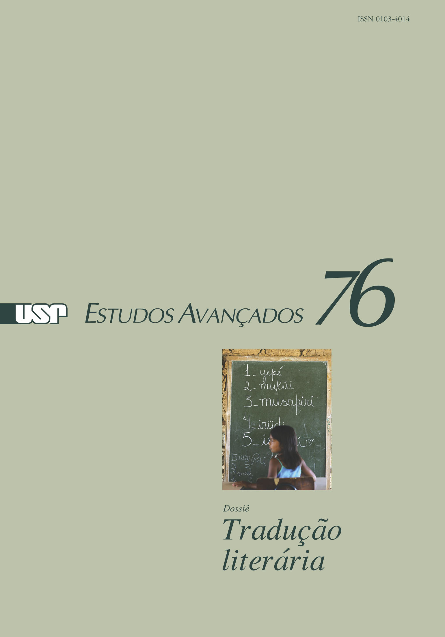 Capa Revista Estudos Avançados v26 n76 
