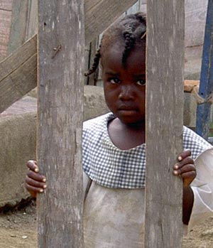 Criança haitiana