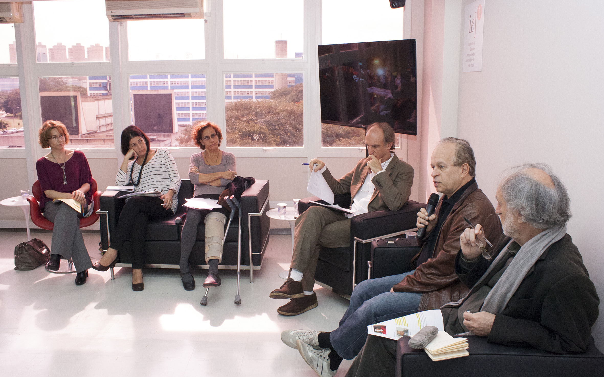 Arlene Clemesha, Lúcia Maciel Barbosa, Sylvia Dantas, Martin Grossmann, Renato Janine Ribeiro and Massimo Canevacci