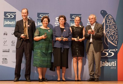 Antonio Mauro Saraiva, Vera Lúcia Imperatriz Fonseca, Dora Ann Lange Canhos, Denise de Araújo Alves e Plínio Martins Filho