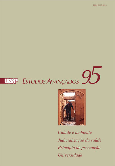 Capa da revista 'Estudos Avançados' 95