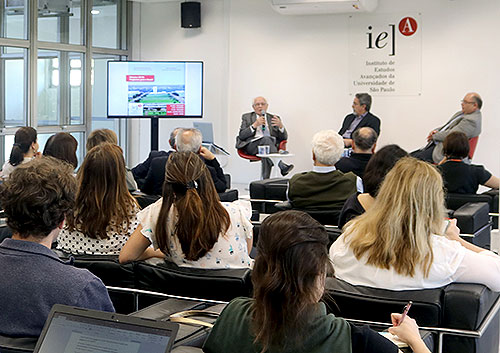 José Goldemberg, Nílson José Machado e Maurício Holanda Maia - 31/8/2018