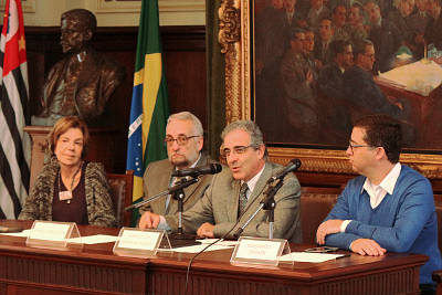 Maria Alice Setubal, Paulo Saldiva, Marcelo de Andrade Roméro e Eduardo Saron