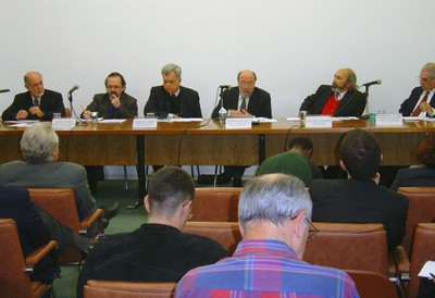 Amaury de Souza, Rogério Arantes, Antônio Octávio Cintra, Bolívar Lamonier, Gildo Marçal Brandão e Guilherme Leite da Silva Dias