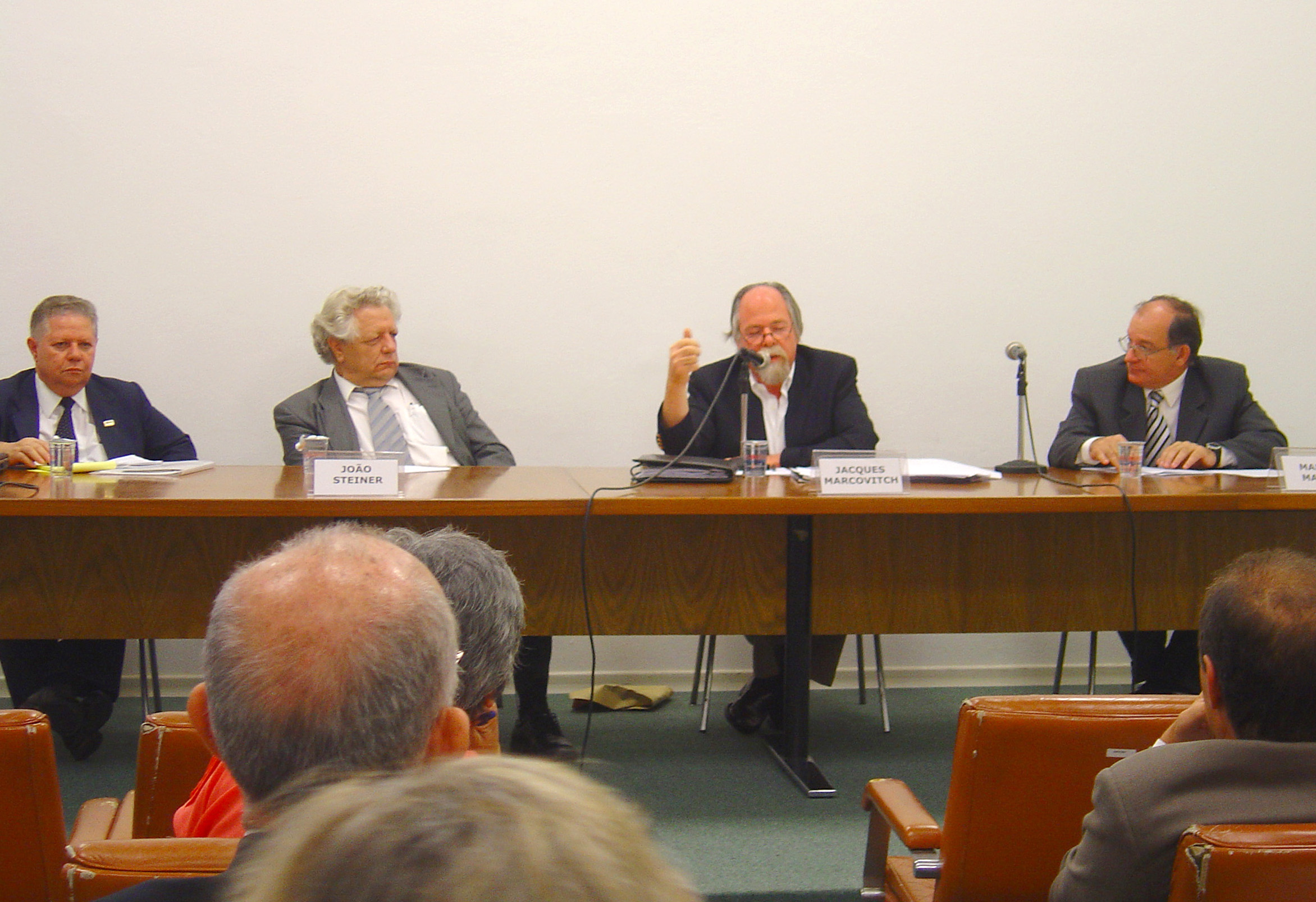 Lauro Morhy, João Steiner, Jacques Marcovitch e Marcos Macari