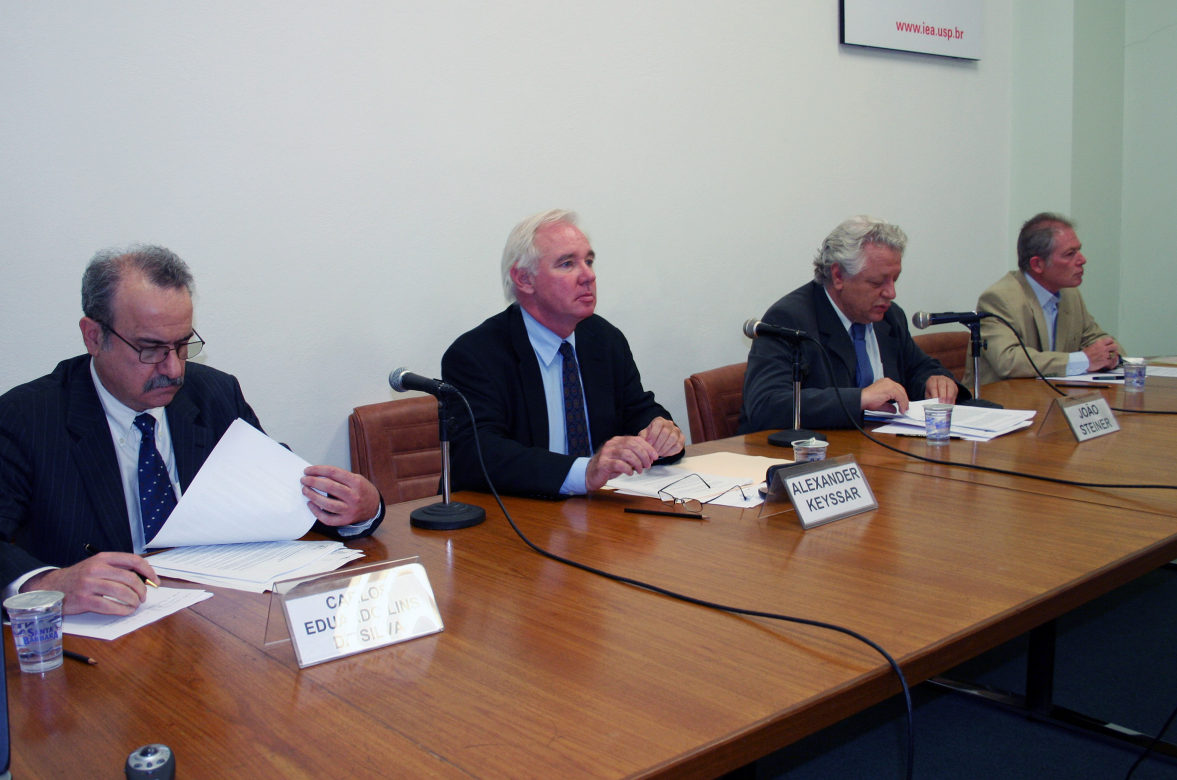 Carlos Eduardo Lins da Silva, Alexander Keyssar, João Steiner e Samuel Feldberg