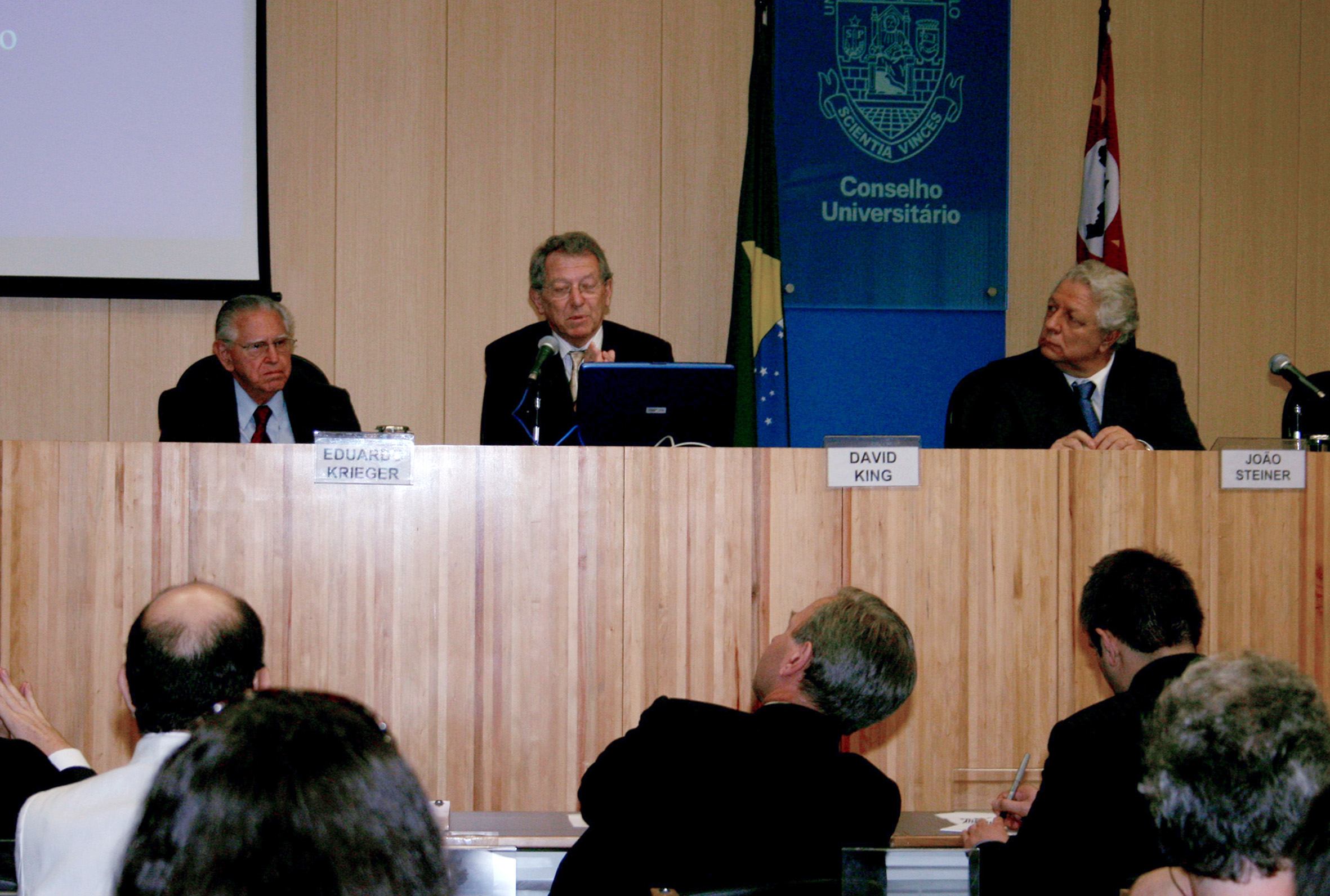 Eduardo Krieger, David King e João Steiner