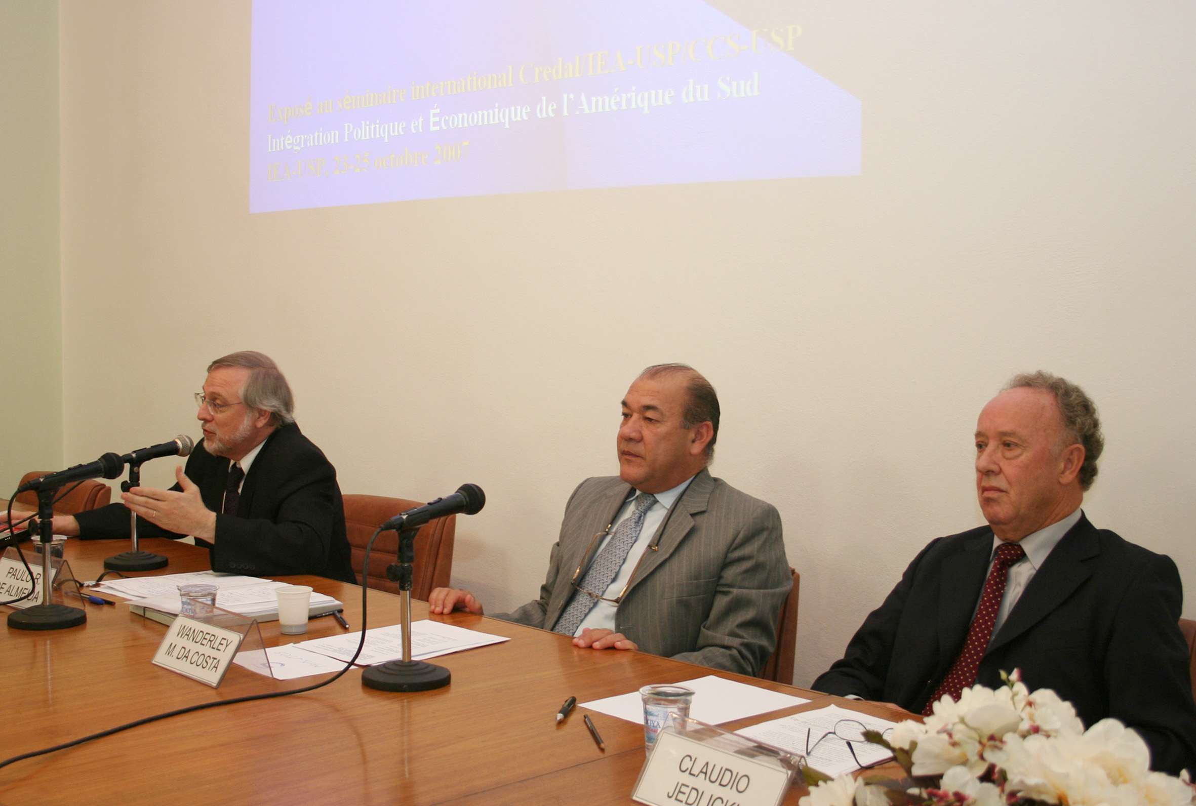 Paulo Roberto de Almeida, Wanderley Messias da Costa e Claudio Jedlicki