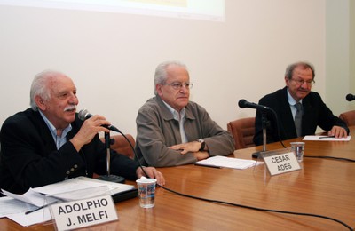 Adolpho José Melfi, César Ades e Jacob Pallis