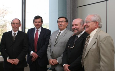 Hernan Chaimovich, Sergio Bravo Escobar, Franco Maria Lajolo, Ruy Alberto Corrêa Altafim e César Ades