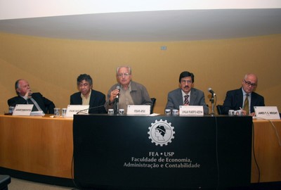 Jacques Marcovitch, Otaviano Canuto dos Santos Filho, César Ades, Carlos Roberto Azzoni e James T. Wright