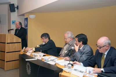 Jacques Marcovitch, Otaviano Canuto dos Santos Filho, César Ades, Carlos Roberto Azzoni e James T. Wright