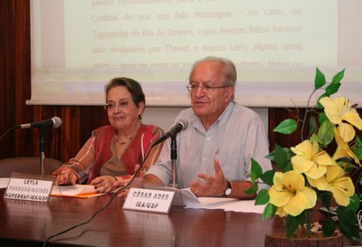 Leyla Perrone-Moisés e César Ades