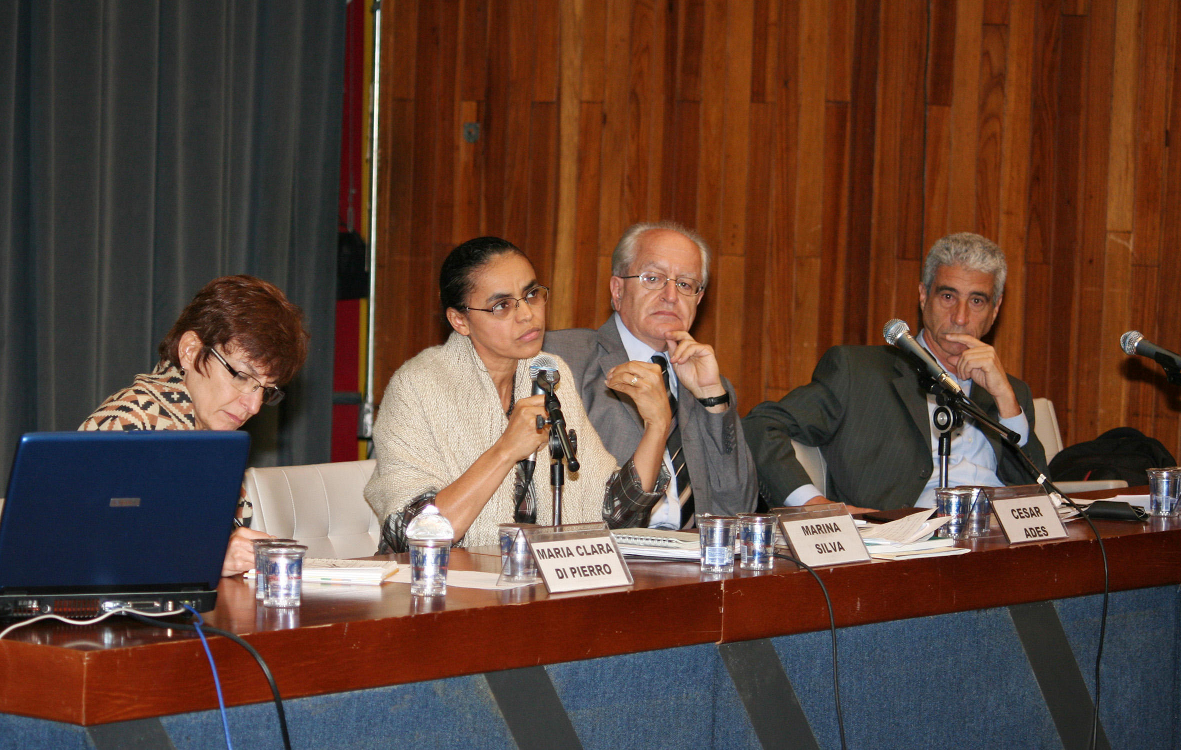 Maria Clara Di Pierro, Marina Silva, César Ades e José Eli da Veiga