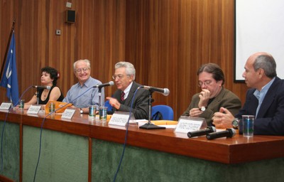 Eleonora Trajano, César Ades, Alfredo Bosi, José Augusto Pádua e Wagner Costa Ribeiro