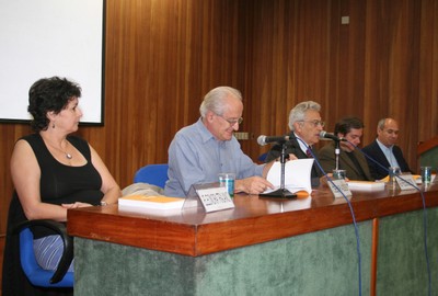 Eleonora Trajano, César Ades, Alfredo Bosi, José Augusto Pádua e Wagner Costa Ribeiro