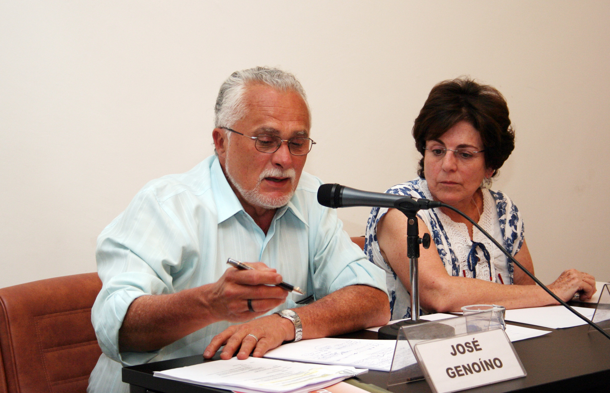 José Genuíno e Maria Cecília Spina Forjaz