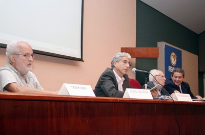 Silvio Salinas, José Eli da Veiga, José Goldemberg e Leonan dos Santos Guimarães