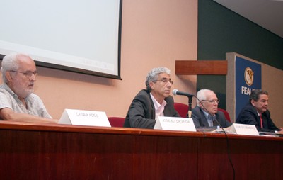 Silvio Salinas, José Eli da Veiga, José Goldemberg e Leonan dos Santos Guimarães