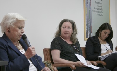 Margarida Genevois, Flávia Schilling e Rossana Rocha Reis