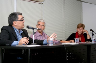 Marcelo Leite, José Eli da Veiga e Sonia Barros de Oliveira