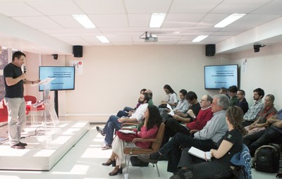 Gustavo Caponi na abertura do evento