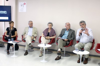 Erminia Maricato, Mario Dal Poz, Lilia Blima Schraiber, Paulo Rossi Menezes e Victor Wünsch Filho