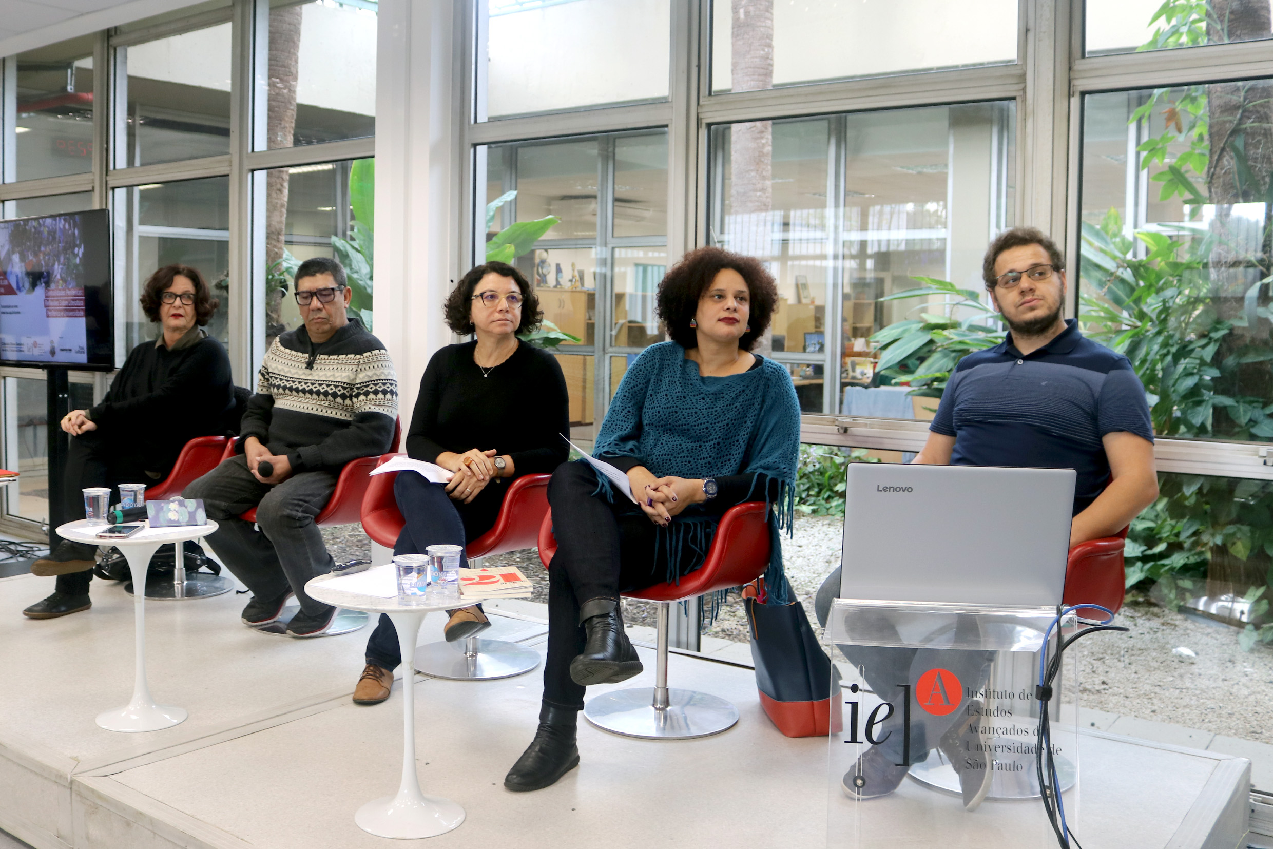 Heloisa Buarque de Hollanda, Sergio Vaz, Erica Peçanha e Marcio Vidal 