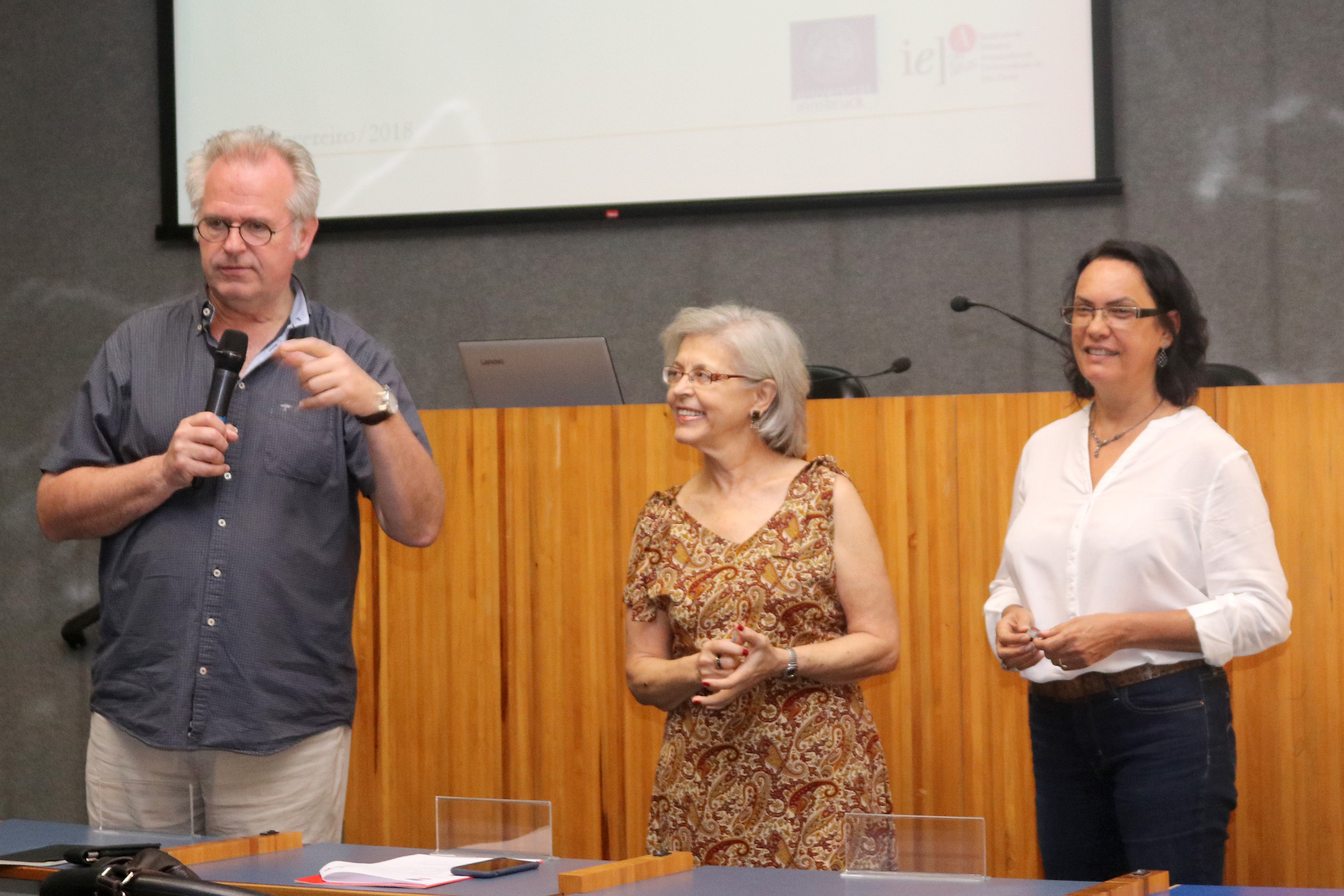 Martin Coy, Neli Aparecida de Mello -Théry e Jane Zilda Ramires - 19/02/2018