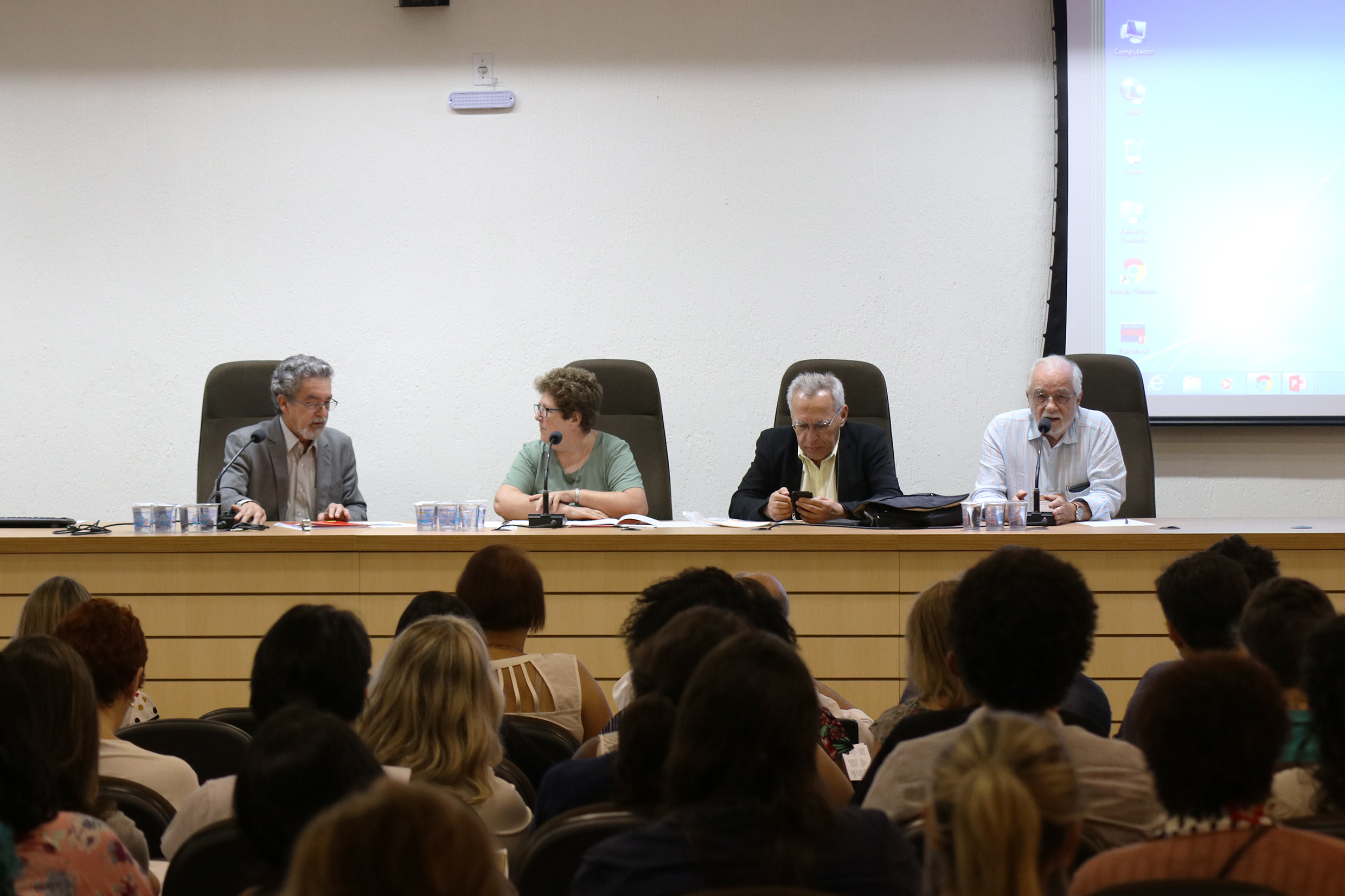 Nílson José Machado, Bernardete Angelina Gatti Lino de Macedo e Luís Carlos de Menezes