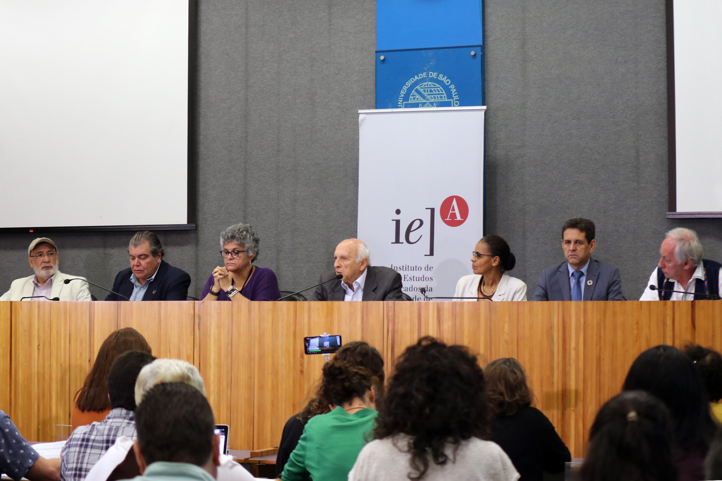 José Carlos Carvalho, José Sarney Filho, Izabella Teixeira, Rubens Ricupero, Marina Silva, Edson Duarte e Carlos Minc