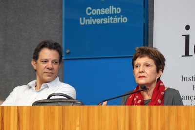 Fernando Haddad e Ermínia Maricato 