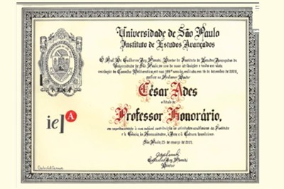 Título de Professor Honorário Cesar Ades