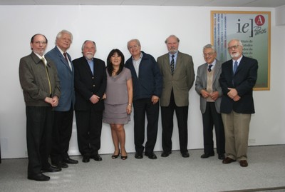 Hernan Chaimovich, João Steiner, Jacques Marcovitch, Tizuko Terezinha Sakamoto, César Ades, Umberto Cordani, Alfredo Bosi e Carlos Guilherme Mota