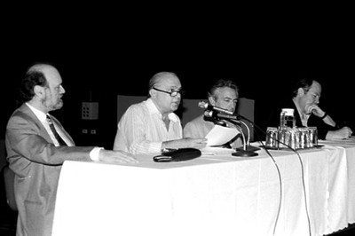 Umberto Cordani, Sábato Magaldi, Alfredo Bosi e Jacques Marcovitch