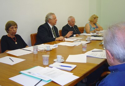 Yvonne Mascarenhas, João Steiner, Dom Paulo Evaristo Arns e Fausta Katuni