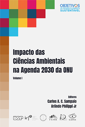 Capa do livro "Impacto das Ciências Ambientais na Agenda 2030 de ONU (volume 1)