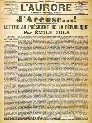 Carta "J'Accuse...!", de Émile Zola