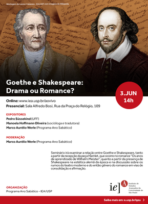 Convite - Goethe e Shakespeare: Drama ou Romance?