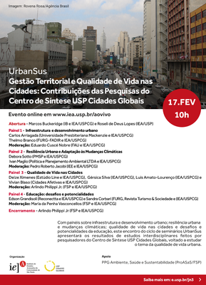 UrbanSus - Gestão Territorial e Qualidade de Vida nas Cidades: Contribuições das Pesquisas do Centro de Síntese USP Cidades Globais