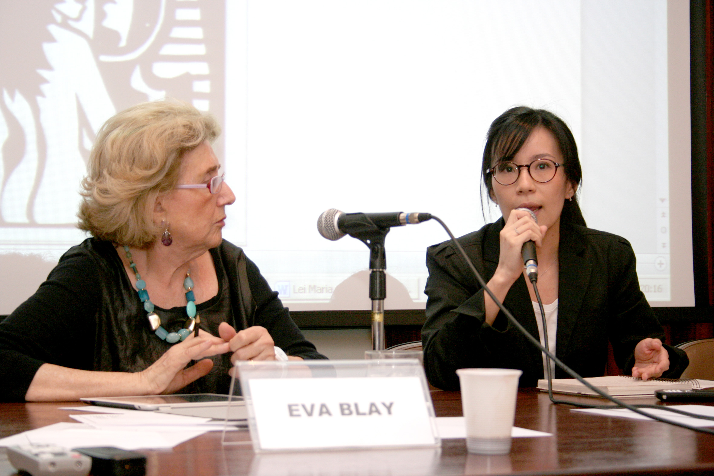 Eva Blay e Aline Yamamoto