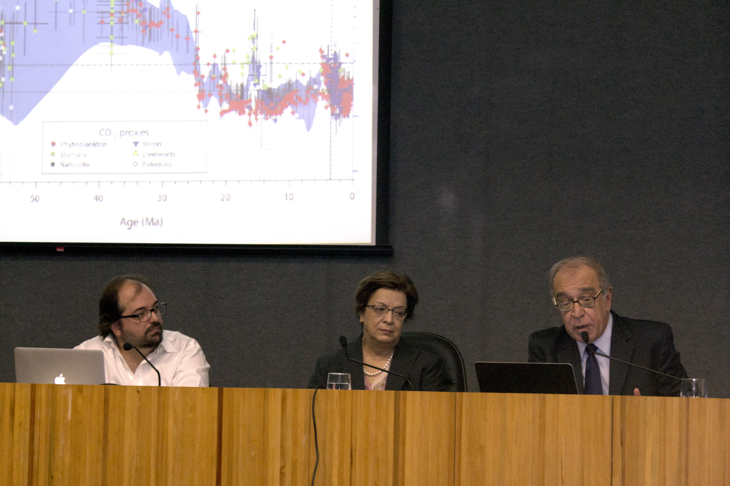 Conferência com Tiago Quental e Luiz Gylvan Meira Filho com mediação de Vera Lúcia Imperatriz Fonseca - 22 de abril de 2015