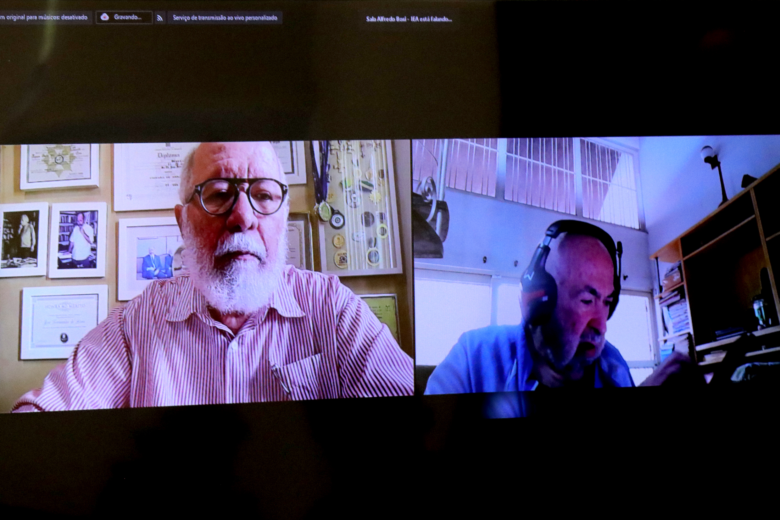 José Fernandes Lima e Francisco Cordão, via vídeo-conferência