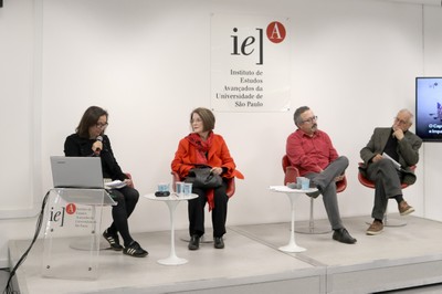 Vera Lucia Navarro, Magda Barros Biavaschi, Everaldo de Oliveira Andrade e René Mendes