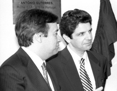 António Guterres e membro de sua comitiva